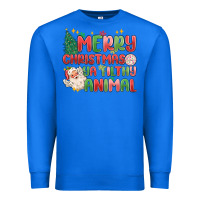 True Royal merry christmas ya filthy animal Premium Sweatshirt - MaliasSmallBusiness