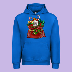 Chrismas Santa Claus Bag Urban Hoodie Designed By Nancycooperartshop