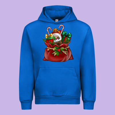 Chrismas Santa Claus Bag Urban Hoodie Designed By Nancycooperartshop