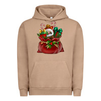 Pigment Burro Chrismas Santa claus bag Urban Hoodie - NancyCooperArtShop