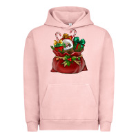 Pigment Salmon Chrismas Santa claus bag Urban Hoodie - NancyCooperArtShop