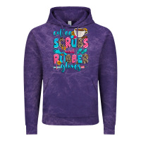 Cloud Purple coffee scrubs and rubber gloves Vintage Hoodie - Zillion Design Studio