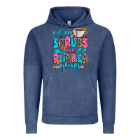 Vintage Denim coffee scrubs and rubber gloves Vintage Hoodie - Zillion Design Studio