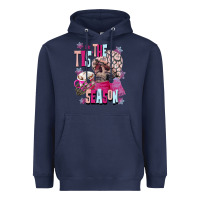 Tis The Season Winter Skull Heavyweight Hoodie | Teevron