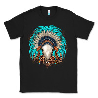 Black bull skull indian headdress Classic Tee - JahusDesignShop
