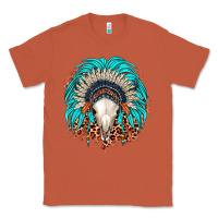 Copper bull skull indian headdress Classic Tee - JahusDesignShop