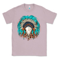 Lilac bull skull indian headdress Classic Tee - JahusDesignShop