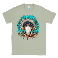 Matcha bull skull indian headdress Classic Tee - JahusDesignShop