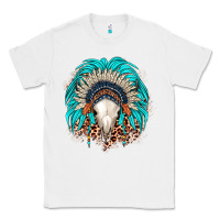 Bull Skull Indian Headdress Classic Tee | Teevron