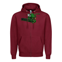 Burgundy Harvester Zipper Hoodie - LillyAllenDesigns