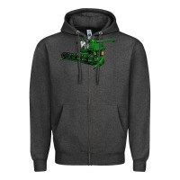 Charcoal Heather Harvester Zipper Hoodie - LillyAllenDesigns