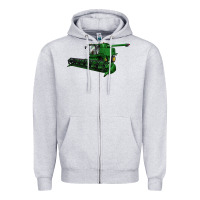 Heather Grey Harvester Zipper Hoodie - LillyAllenDesigns