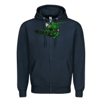 Navy Harvester Zipper Hoodie - LillyAllenDesigns