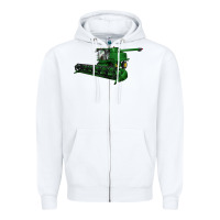 White Harvester Zipper Hoodie - LillyAllenDesigns