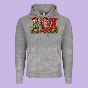 Christmas Western Papa Claus Vintage Hoodie Designed By Ranaportraitstore