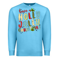Ocean Blue have a holly jolly christmas Premium Sweatshirt - MaliasSmallBusiness