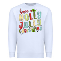White have a holly jolly christmas Premium Sweatshirt - MaliasSmallBusiness