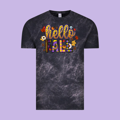 Hello Fall Vintage Tee Designed By Cowhidedigitalart