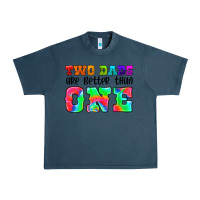 Midnight Navy two dads are better than one Urban Heavy Tee - HRA Design Shop