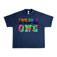 Navy two dads are better than one Urban Heavy Tee - HRA Design Shop
