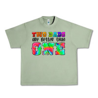 Oil Green two dads are better than one Urban Heavy Tee - HRA Design Shop