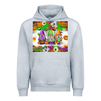 Heather Grey Halloween Gnomes Urban Hoodie - texasbilliewilder