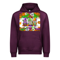 Mauve Wine Halloween Gnomes Urban Hoodie - texasbilliewilder