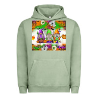 Pigment Oil Green Halloween Gnomes Urban Hoodie - texasbilliewilder