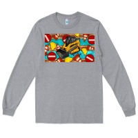 Heather Grey skidsteer sippy Long Sleeve Tee - Artiststas