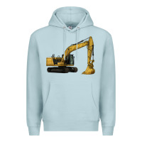 Blue Mist Excavator Premium Hoodie - LillyAllenDesigns