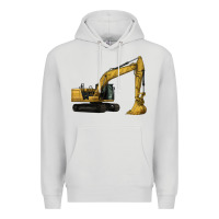 Dove Grey Excavator Premium Hoodie - LillyAllenDesigns