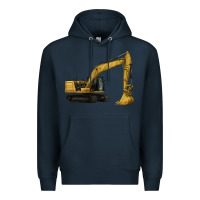 Navy Excavator Premium Hoodie - LillyAllenDesigns