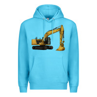 Ocean Blue Excavator Premium Hoodie - LillyAllenDesigns