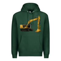 Sports Green Excavator Premium Hoodie - LillyAllenDesigns