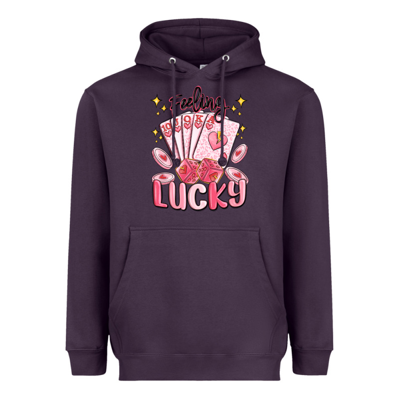 Feeling Lucky Heavyweight Hoodie by MaliasSmallBusiness | Teevron