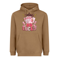 Toasted Coconut feeling lucky Heavyweight Hoodie - MaliasSmallBusiness
