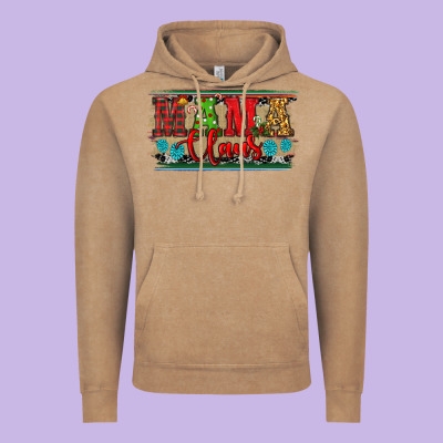 Christmas Western Mama Claus Vintage Hoodie Designed By Ranaportraitstore