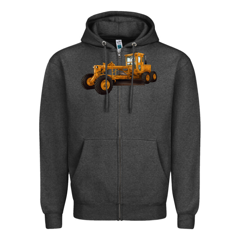 Motor Grader Zipper Hoodie by LillyAllenDesigns | Teevron