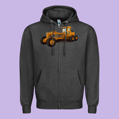 Motor Grader Zipper Hoodie Designed By Lillyallendesigns