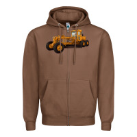 Chestnut Motor Grader Zipper Hoodie - LillyAllenDesigns