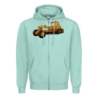Seafoam Motor Grader Zipper Hoodie - LillyAllenDesigns