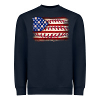 Navy Baseball American flag Heavyweight Sweatshirt - Neo Western