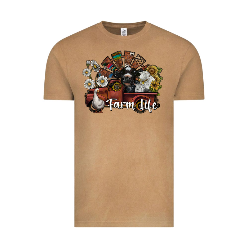 Farm Life Vintage Tee by SublimationCraftShop | Teevron