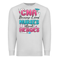 Dove Grey cna because even nurses need heroes Premium Sweatshirt - MaliasSmallBusiness