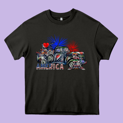 America Heavy Core Tee Designed By Sublimationcraftshop