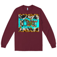 Burgundy howdy Long Sleeve Tee - JahusDesignShop