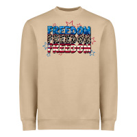 Mushroom Freedom freedom freedom 4th of july Heavyweight Sweatshirt - CowGirlArtShop