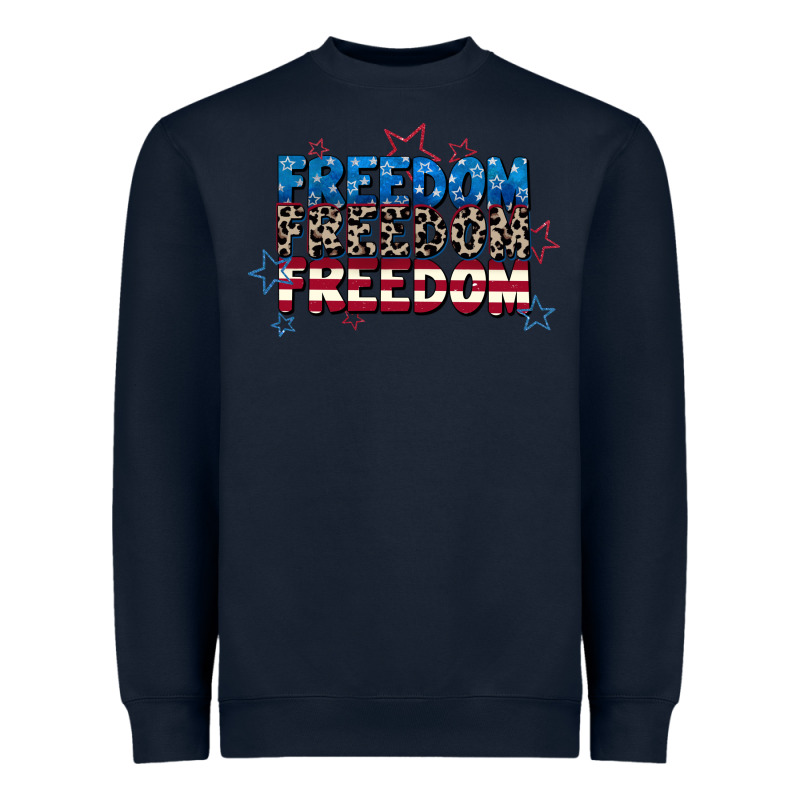 Freedom Freedom Freedom 4th Of July Heavyweight Sweatshirt by CowGirlArtShop | Teevron