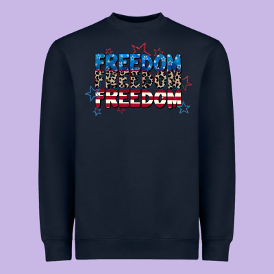 Freedom Freedom Freedom 4th Of July Heavyweight Sweatshirt Designed By Cowgirlartshop