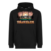 Black traveler Heavyweight Hoodie - NancyCooperArtShop